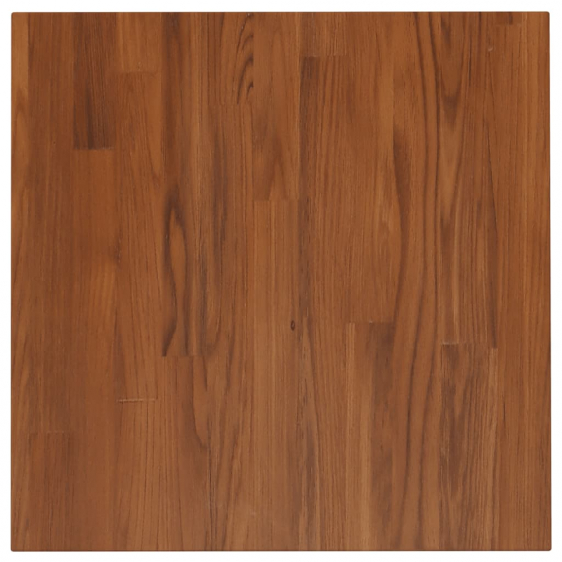 Tischplatte Quadratisch Dunkelbraun 50x50x1,5cm Eiche Behandelt