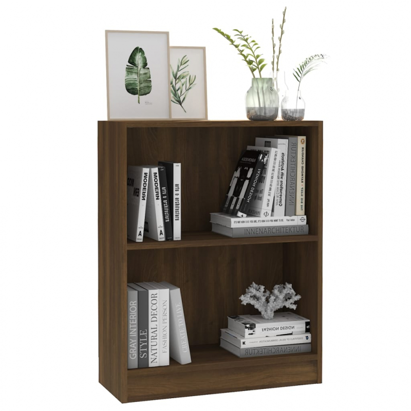 Bücherregal Braun Eichen-Optik 60x24x76 cm Holzwerkstoff