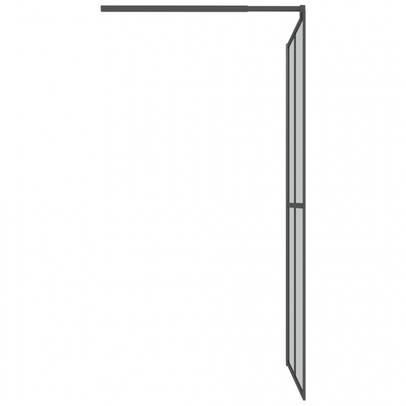 Duschwand für Walk-in Dusche 118x190 cm Dunkles Sicherheitsglas