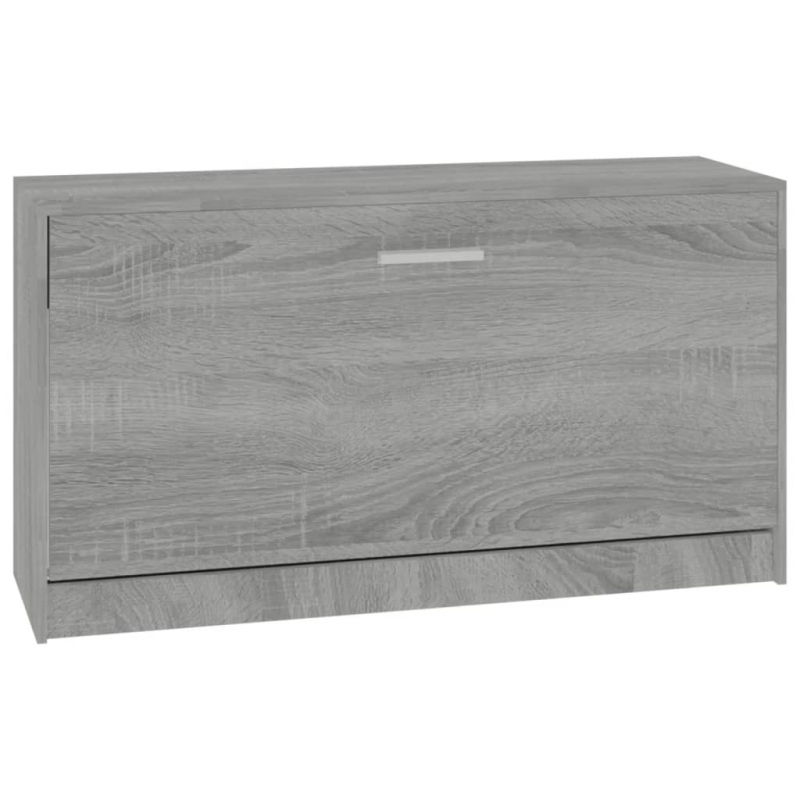 Schuhbank Grau Sonoma 80x24x45 cm Holzwerkstoff