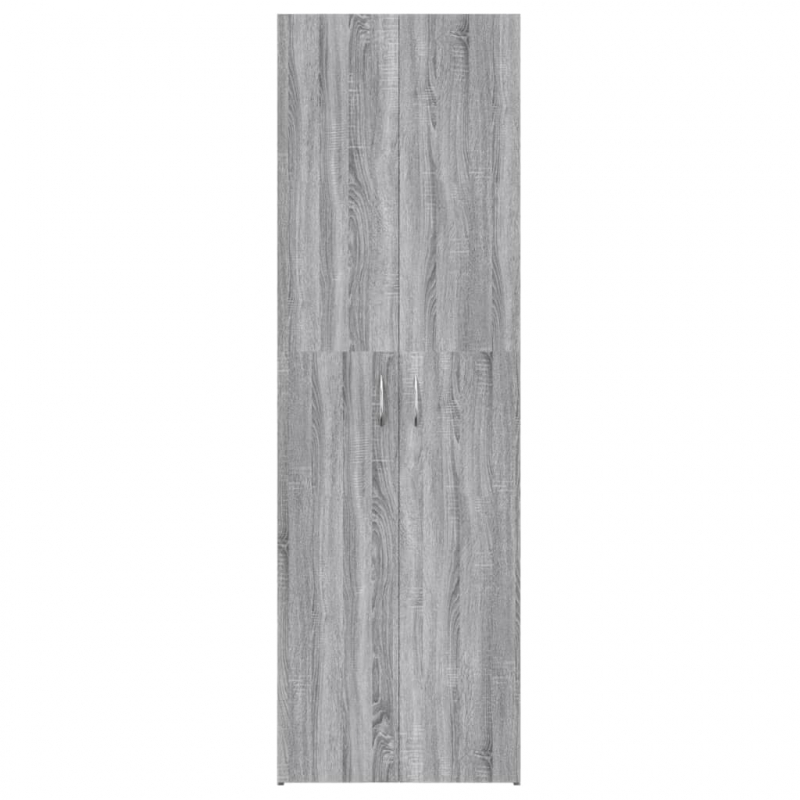 Büroschrank Grau Sonoma 60x32x190 cm Holzwerkstoff