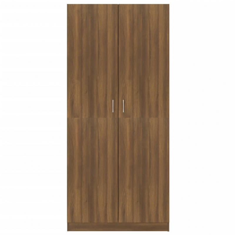 Kleiderschrank Braun Eichen-Optik 90x52x200 cm Holzwerkstoff