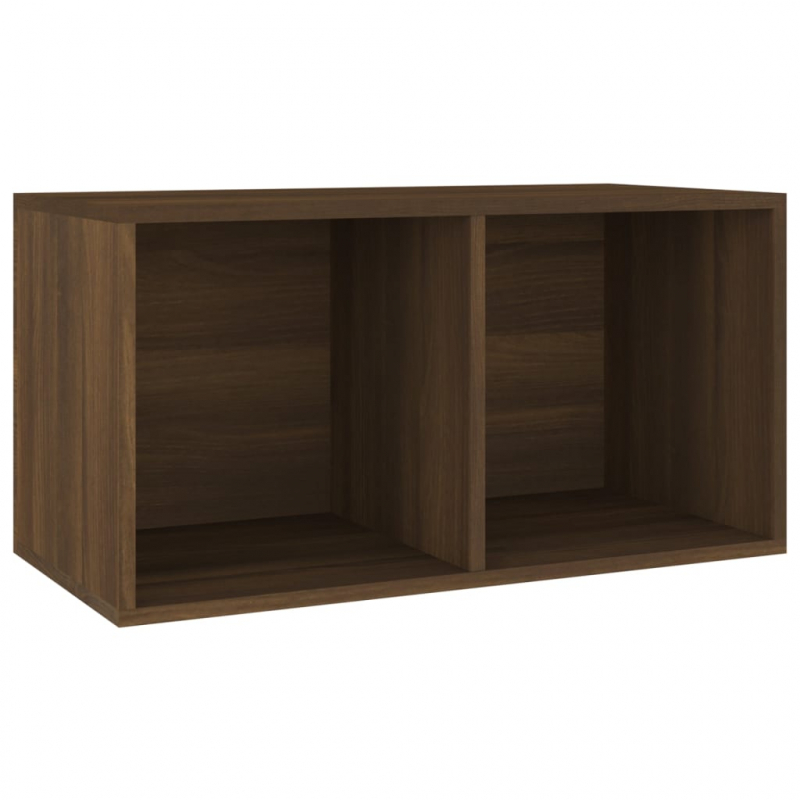 Schallplatten-Box Braun Eiche-Optik 71x34x36 cm Holzwerkstoff