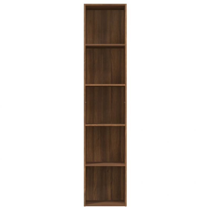 Bücherregal Braun Eichen-Optik 40x30x189 cm Holzwerkstoff