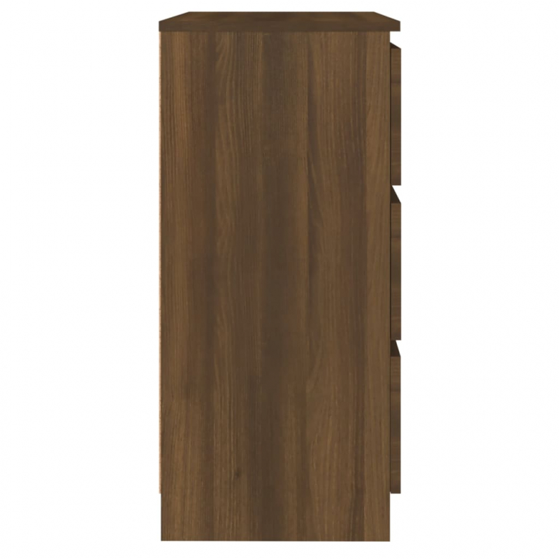 Sideboard Braun Eichen-Optik 60x35x76 cm Holzwerkstoff