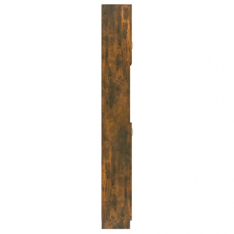 Badezimmerschrank Räuchereiche 32x25,5x190 cm Holzwerkstoff