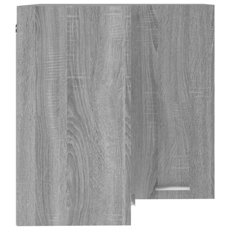 Eck-Hängeschrank Lyon Grau Sonoma 57x57x60 cm Holzwerkstoff