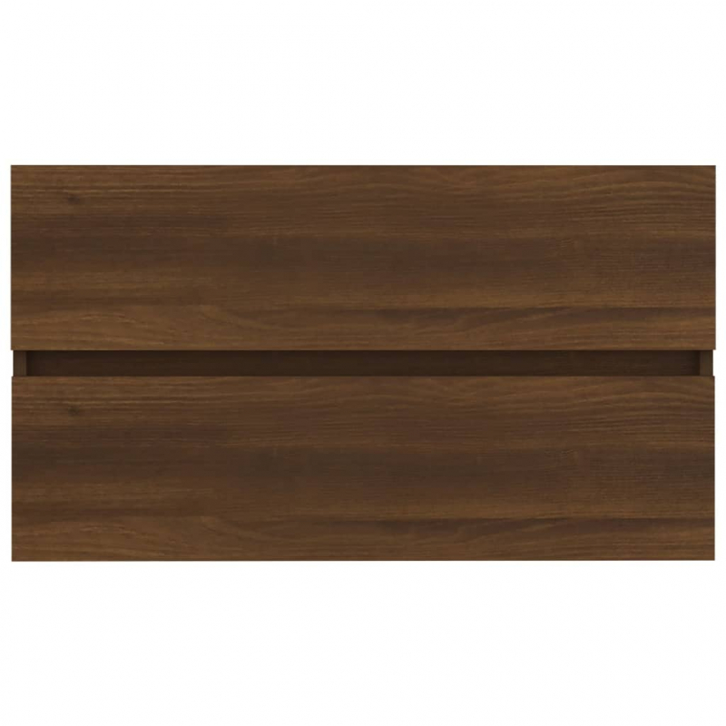 Waschbeckenunterschrank Eichen-Optik 80x38,5x45cm Holzwerkstoff