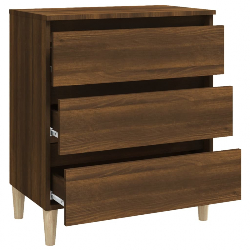 Sideboard Braun Eichen-Optik 60x35x69 cm Holzwerkstoff