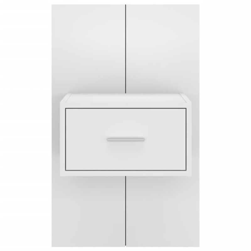 Wand-Nachttische 2 Stk. Weiß