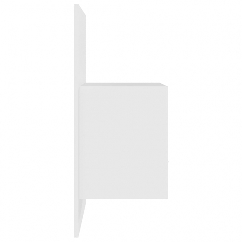 Wand-Nachttische 2 Stk. Weiß