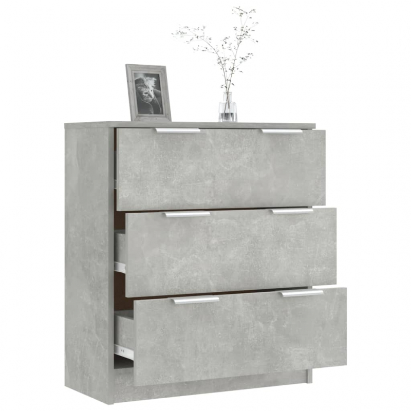 Sideboard Betongrau 60x30x70 cm Holzwerkstoff