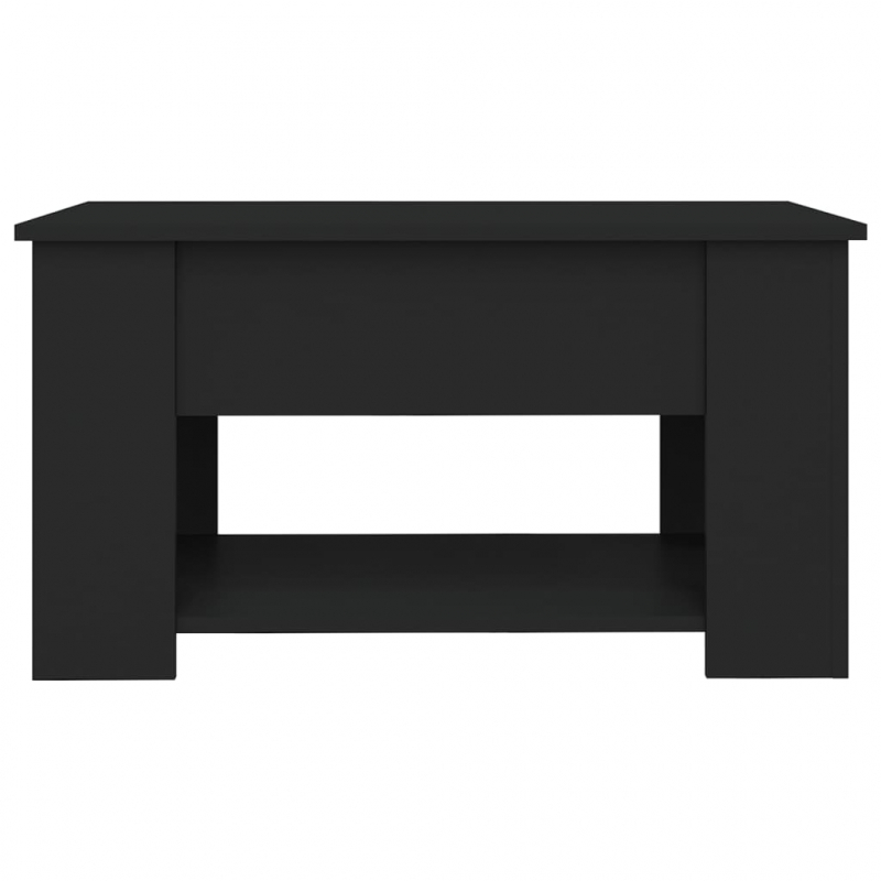 Couchtisch Schwarz 79x49x41 cm Holzwerkstoff
