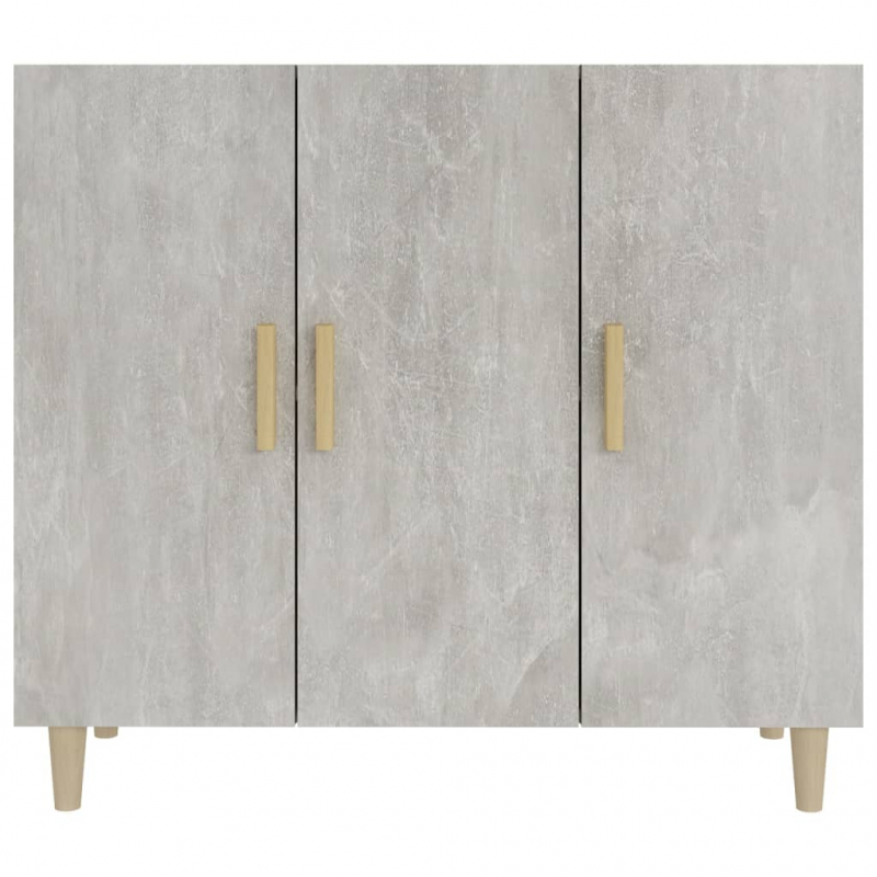 Sideboard Betongrau 90x34x80 cm Holzwerkstoff