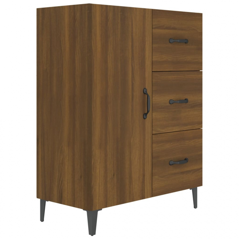 Sideboard Braun Eichen-Optik 69,5x34x90 cm Holzwerkstoff