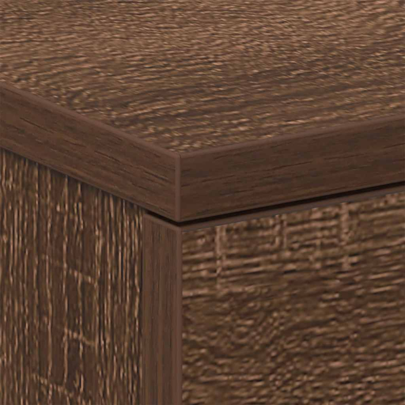 Nachttische 2 Stk. Braun Eichen-Optik 38x35x56 cm Holzwerkstoff