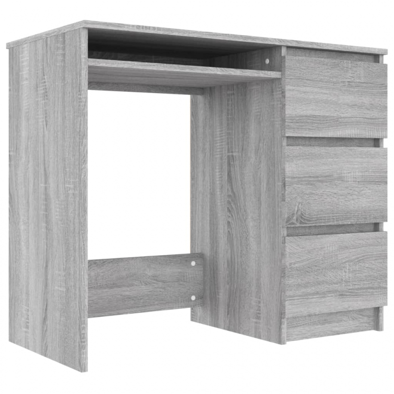 Schreibtisch Grau Sonoma 90x45x76 cm Holzwerkstoff