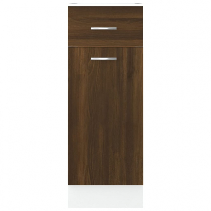 Unterschrank mit Schublade Lyon Braun Eichen-Optik 30x46x81,5 cm