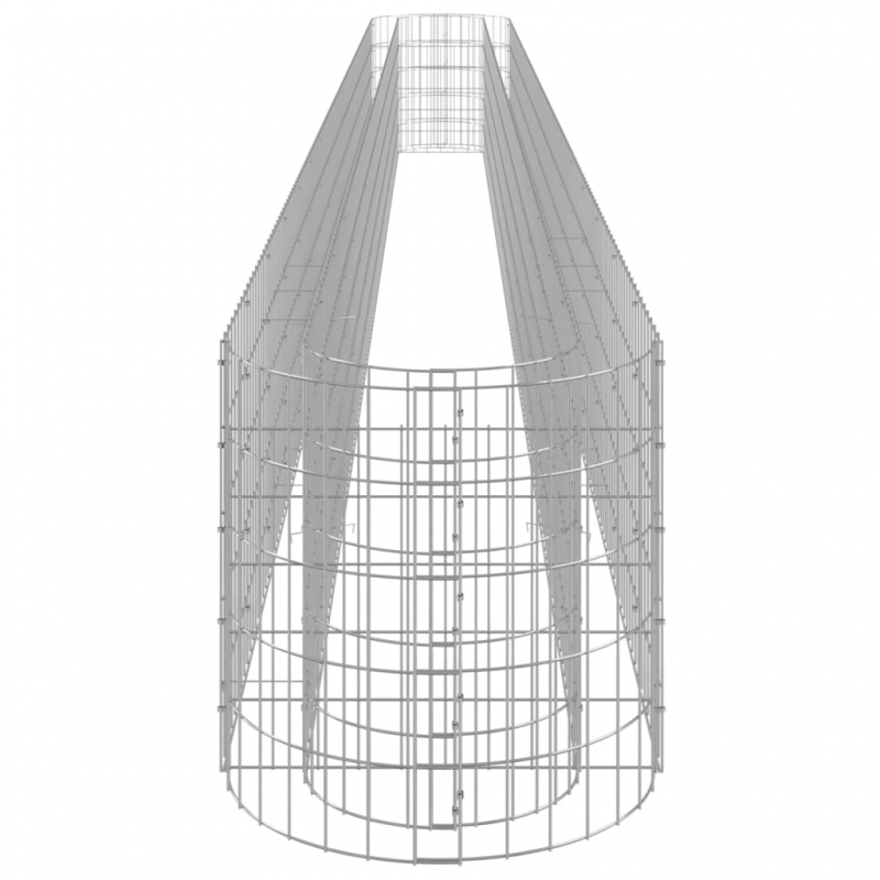Gabionen-Hochbeet Verzinktes Eisen 610x50x50 cm