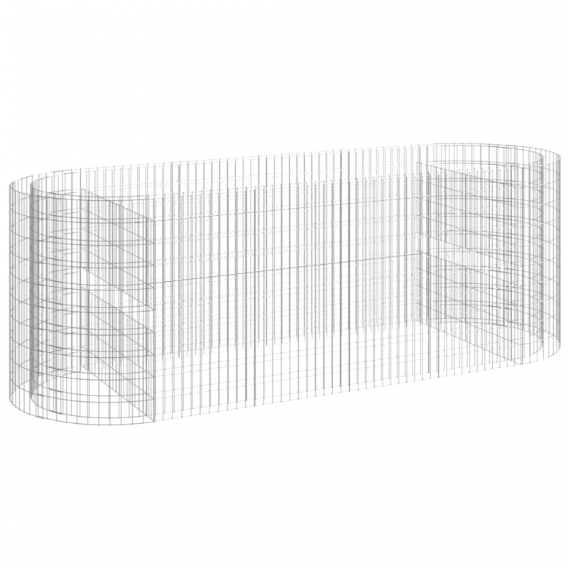 Gabionen-Hochbeet Verzinktes Eisen 300x100x100 cm