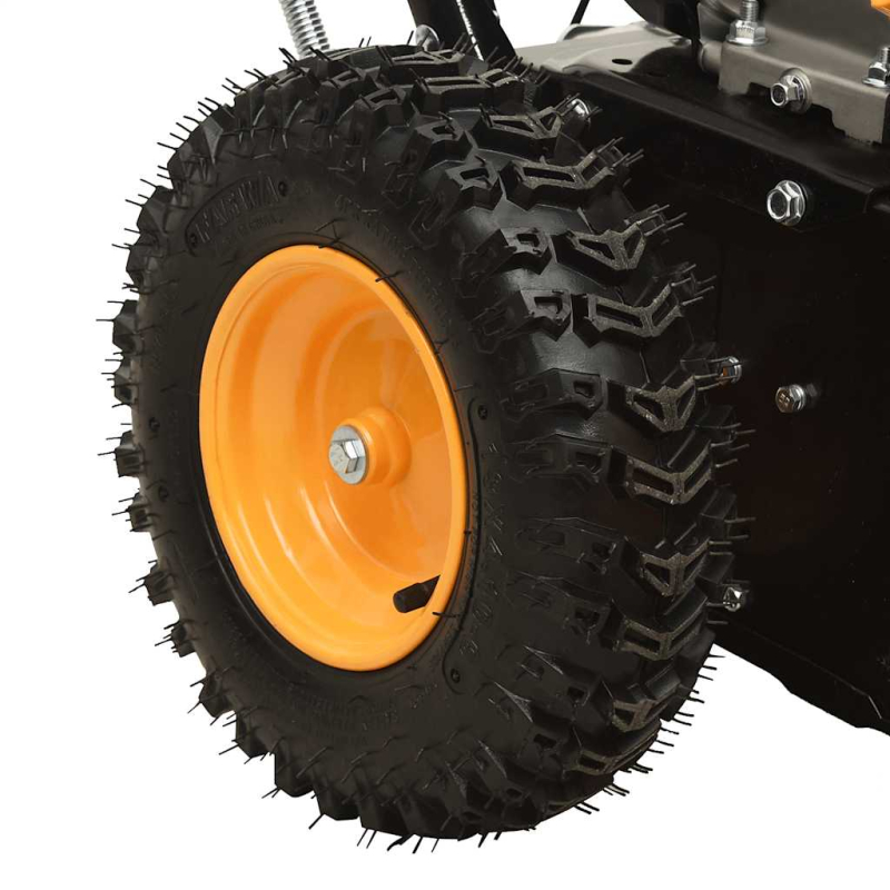 2-in-1 Schneefräse und Kehrmaschine Benzinbetrieben 6,5PS