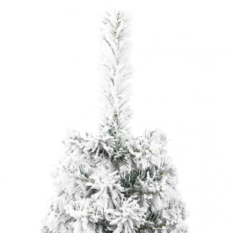 Künstlicher Halb-Weihnachtsbaum mit Schnee Schlank 150 cm