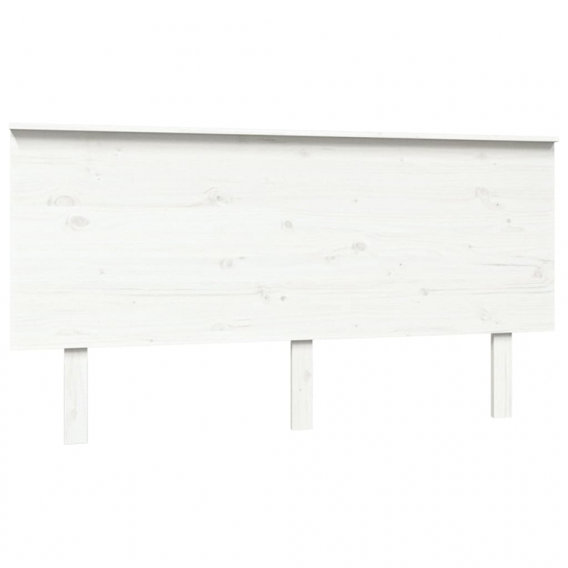 Kopfteil Weiß 154x6x82,5 cm Massivholz Kiefer