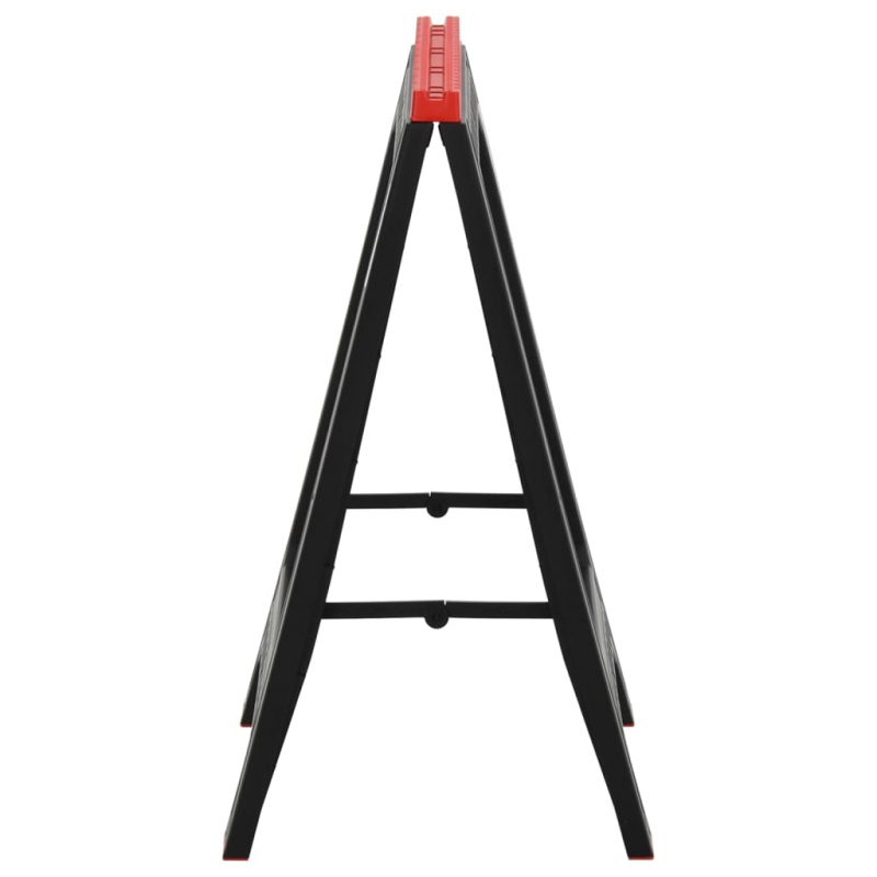 Arbeitsböcke 2 Stk. Klappbar Schwarz & Rot Polypropylen 350 kg