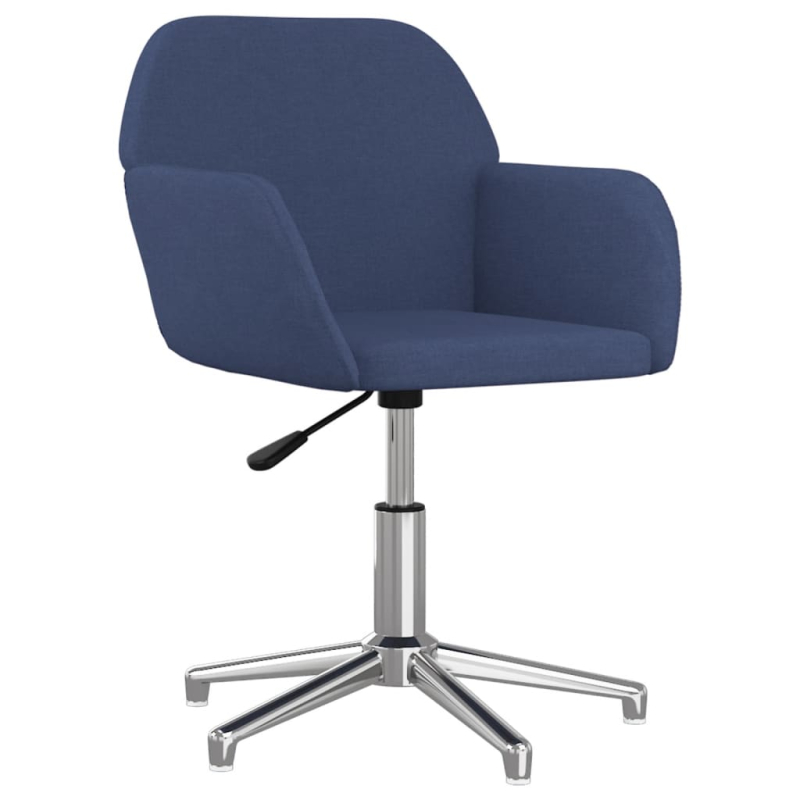 Esszimmerstühle 2 Stk. Drehbar Blau Stoff