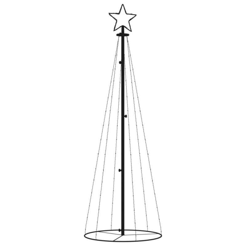 LED-Weihnachtsbaum Kegelform Kaltweiß 108 LEDs 70x180 cm