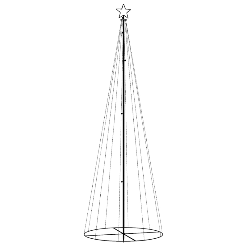 LED-Weihnachtsbaum Kegelform Blau 310 LEDs 100x300 cm