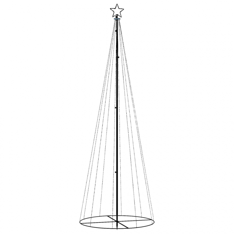 LED-Weihnachtsbaum Kegelform Mehrfarbig 310 LEDs 100x300 cm