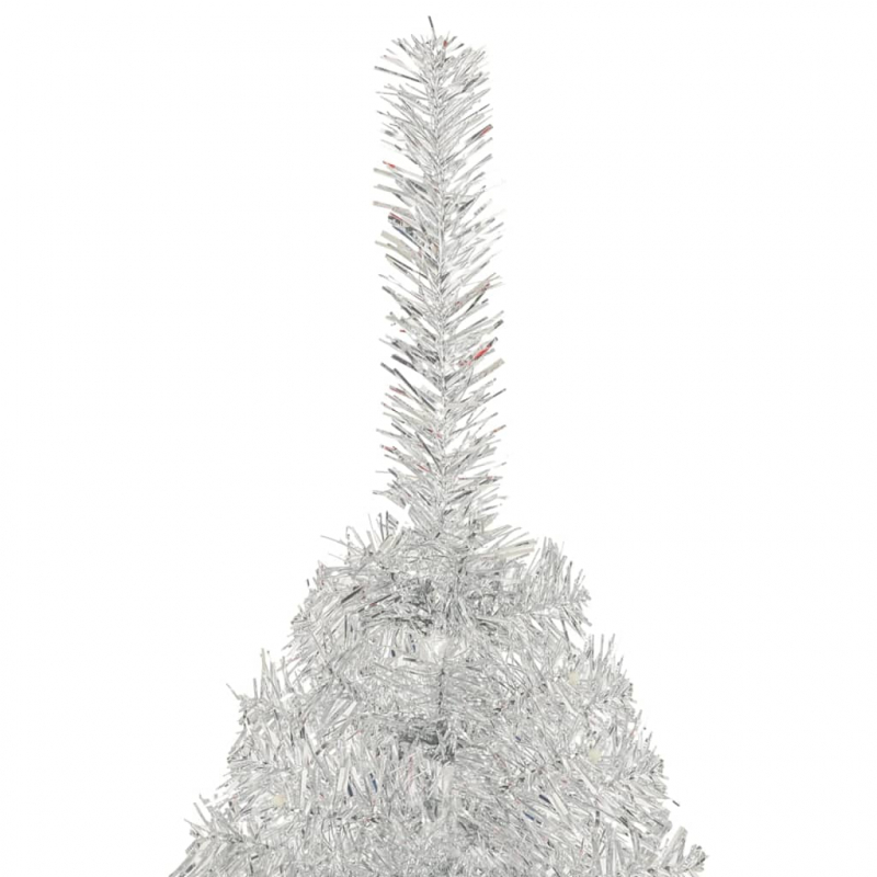 Künstlicher Weihnachtsbaum mit Ständer Silber 210 cm PET