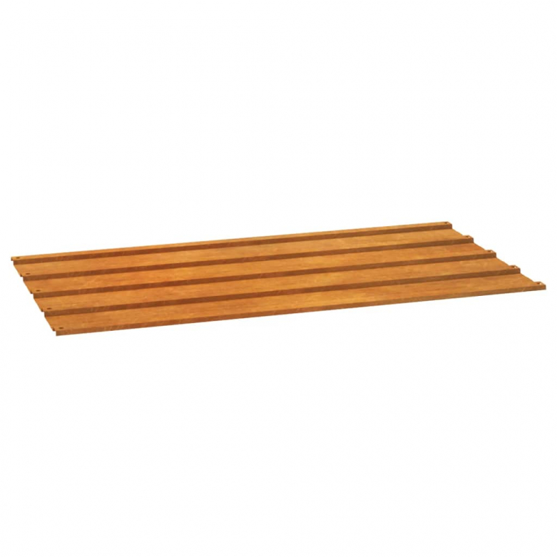 Dachplatten 12 Stk. Rostig 80x44 cm Cortenstahl