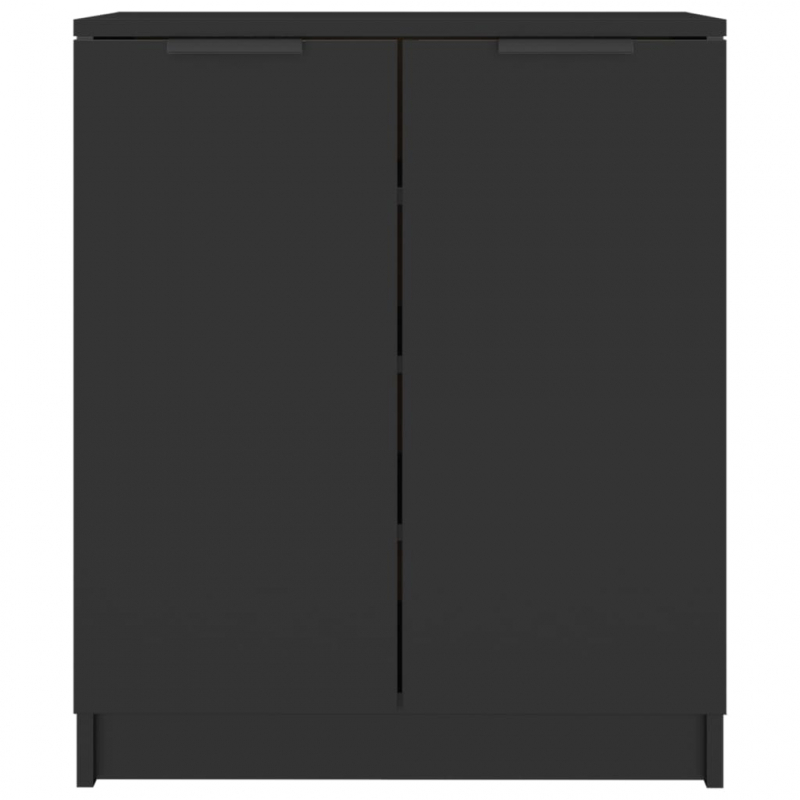 Schuhschrank Schwarz 59x35x70 cm Holzwerkstoff