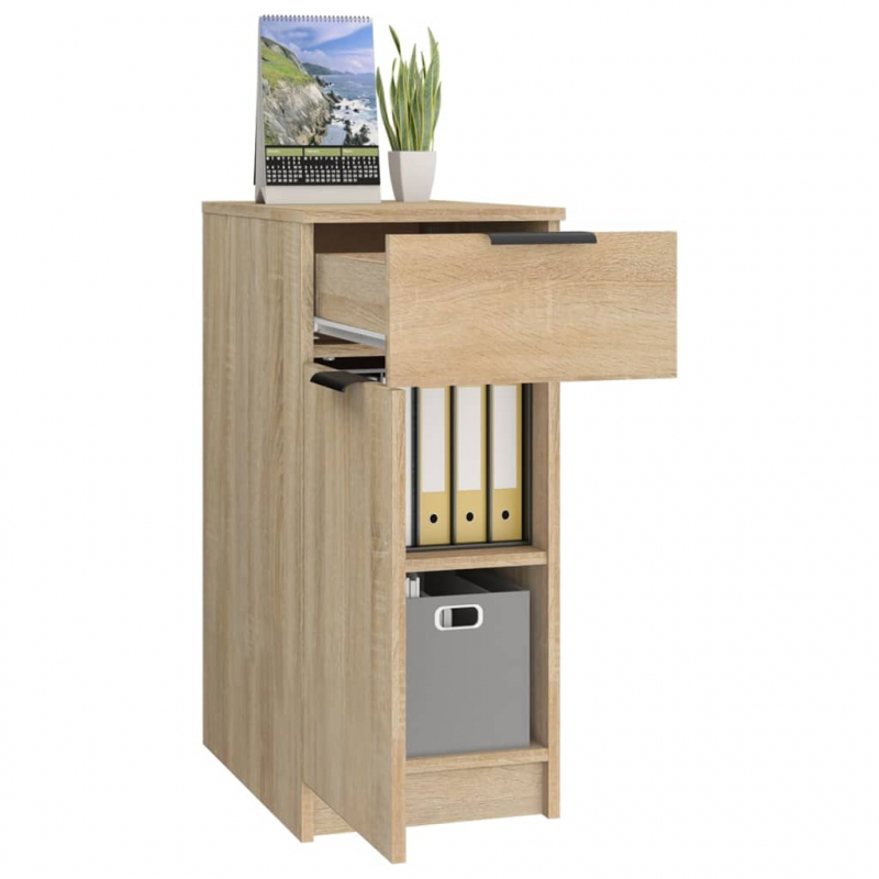 Schreibtischschrank Sonoma-Eiche 33,5x50x75 cm Holzwerkstoff