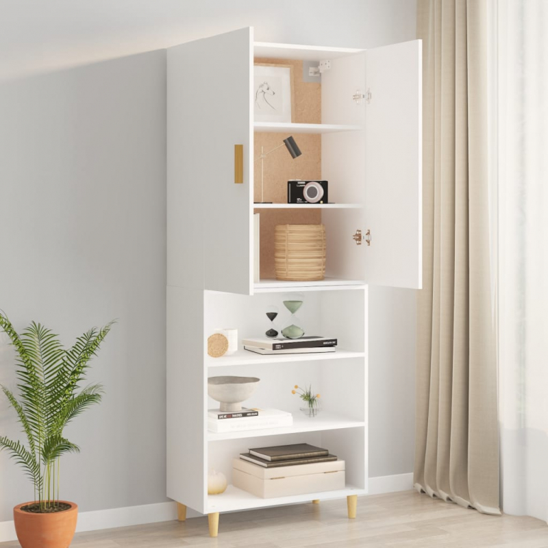Hängeschrank Weiß 69,5x34x90 cm