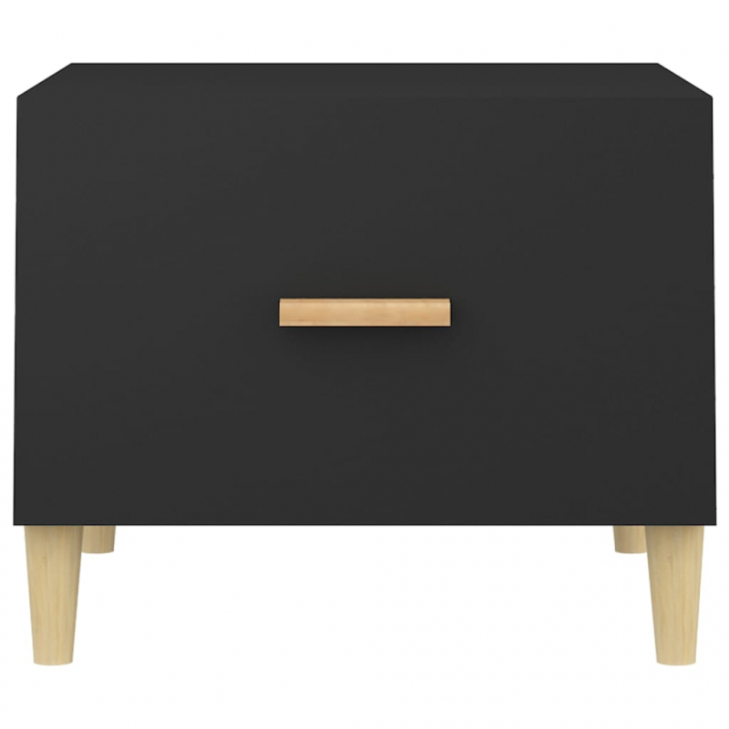 Couchtisch Schwarz 50x50x40 cm Holzwerkstoff