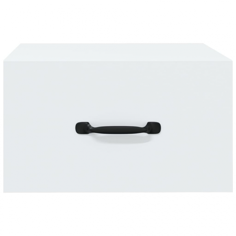 Wand-Nachttisch Weiß 35x35x20 cm