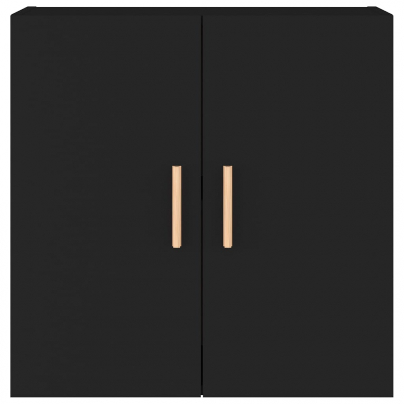 Wandschrank Schwarz 60x30x60 cm Holzwerkstoff