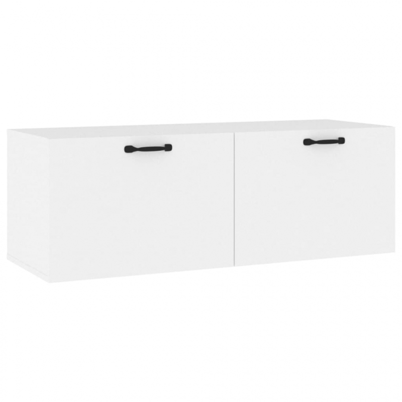 Wandschrank Weiß 100x36,5x35 cm Holzwerkstoff