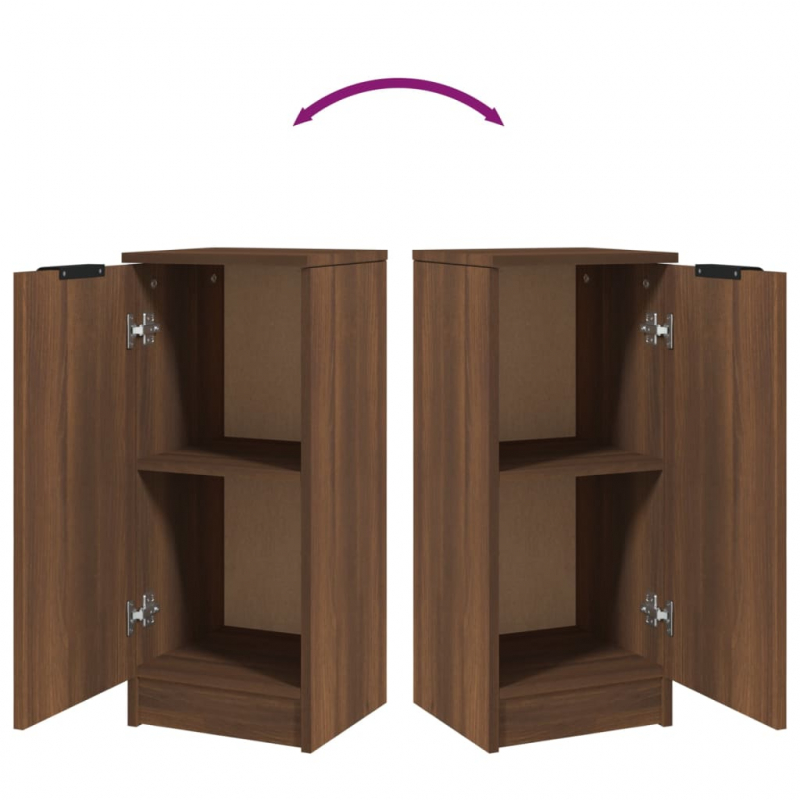 Sideboard Braun Eichen-Optik 30x30x70 cm Holzwerkstoff