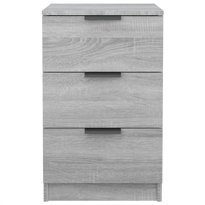 Nachttische 2 Stk. Grau Sonoma 40x36x65 cm