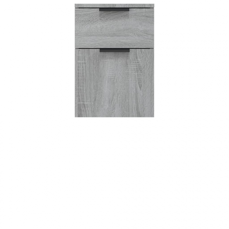 Badschrank Grau Sonoma 32x34x90 cm Holzwerkstoff