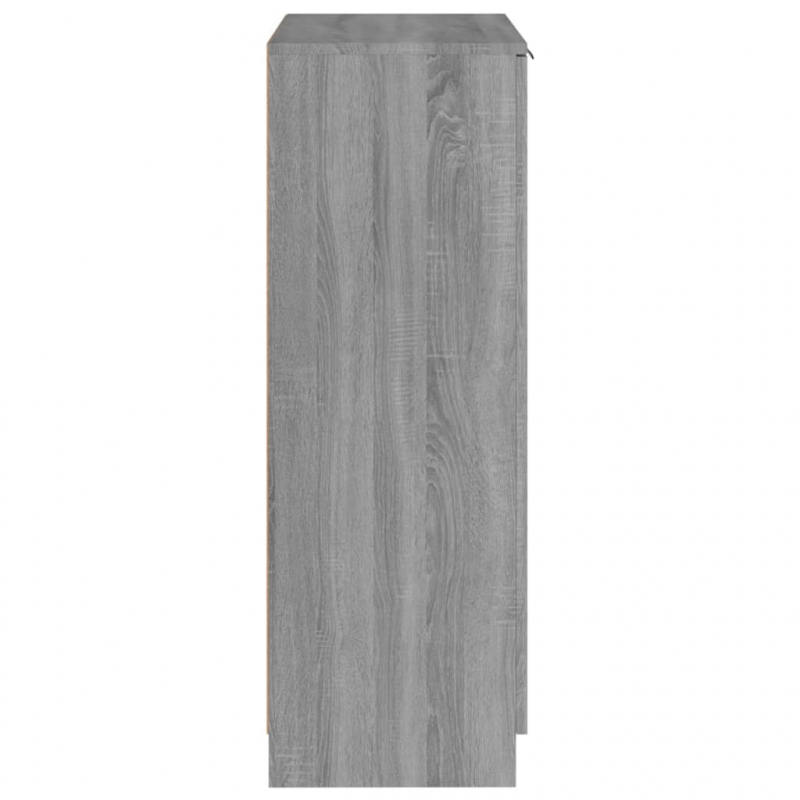 Schuhschrank Grau Sonoma 59x35x100 cm Holzwerkstoff