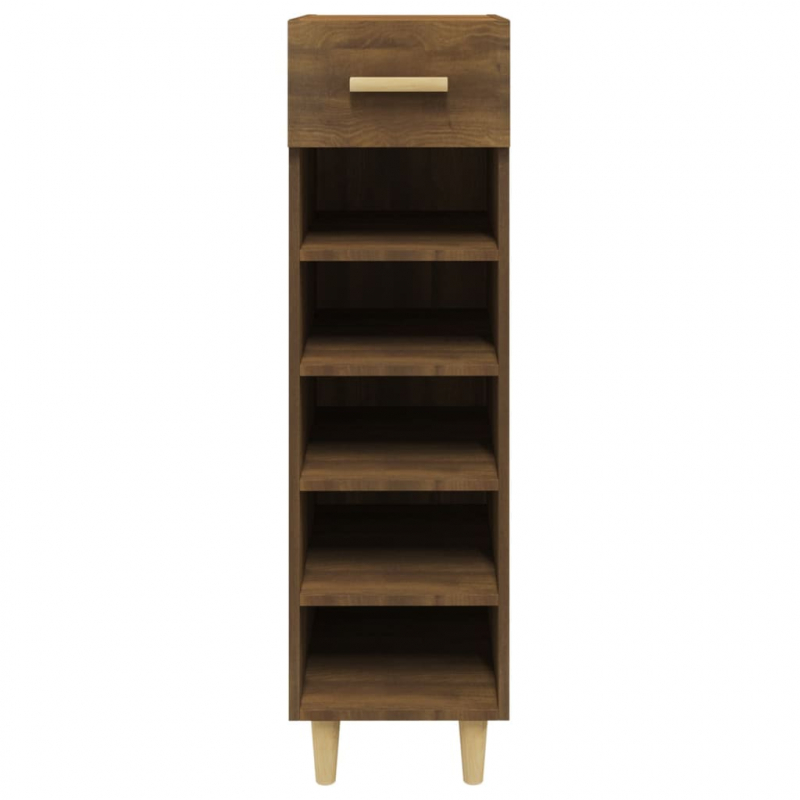 Schuhschrank Braun Eichen-Optik 30x35x105 cm Holzwerkstoff