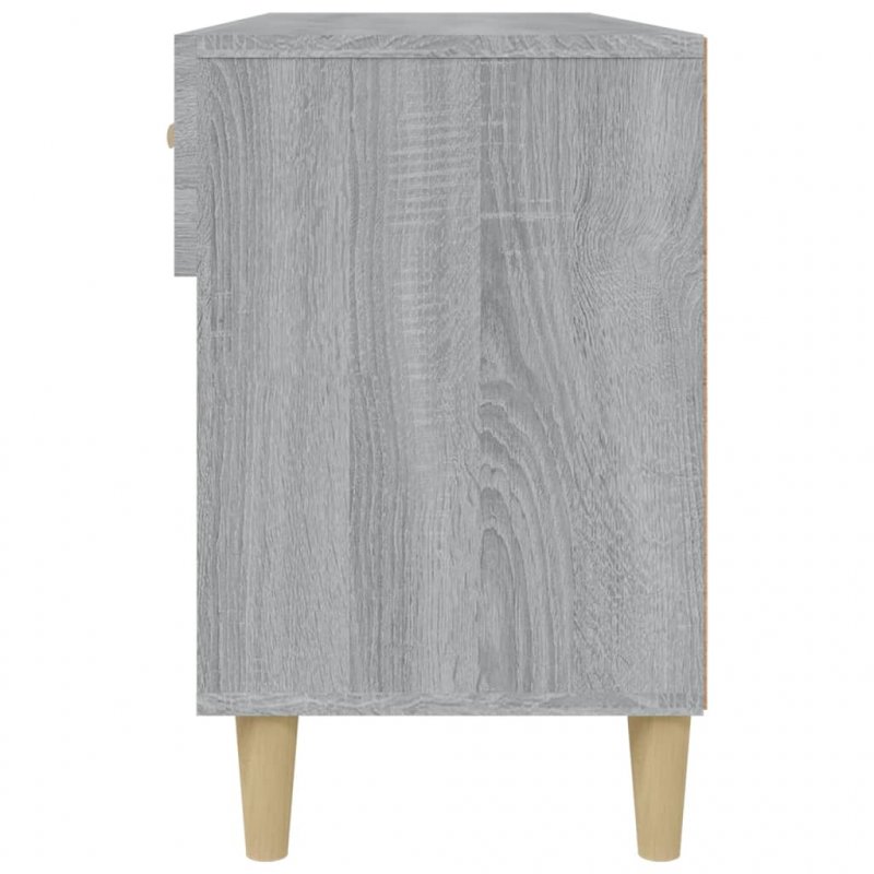 Schuhschrank Grau Sonoma 102x35x55 cm Holzwerkstoff