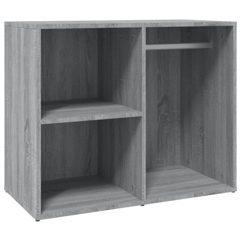 Regal für Schminktisch Grau Sonoma 80x40x65 cm Holzwerkstoff