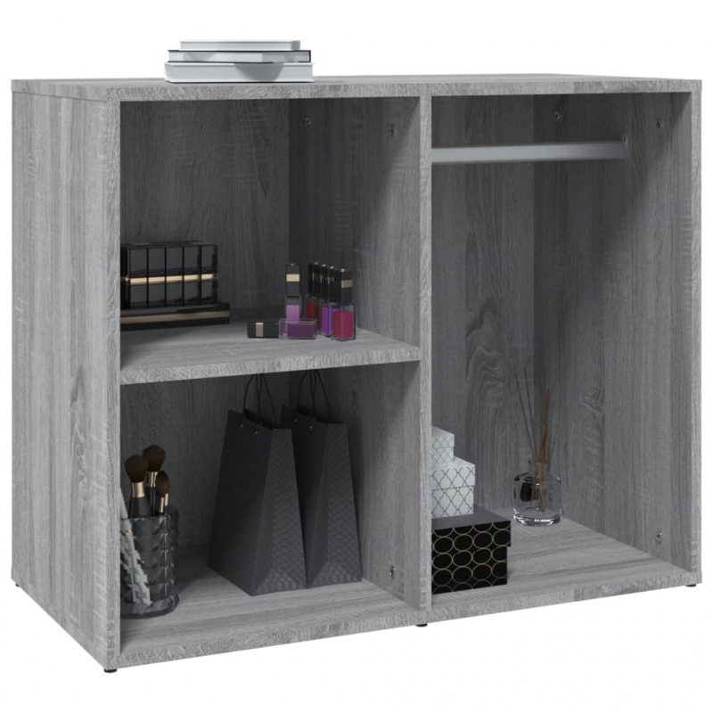 Regal für Schminktisch Grau Sonoma 80x40x65 cm Holzwerkstoff