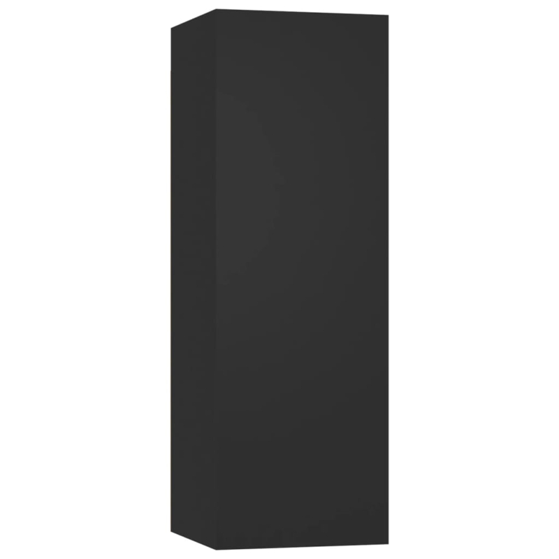 4-tlg. TV-Schrank-Set Schwarz Holzwerkstoff